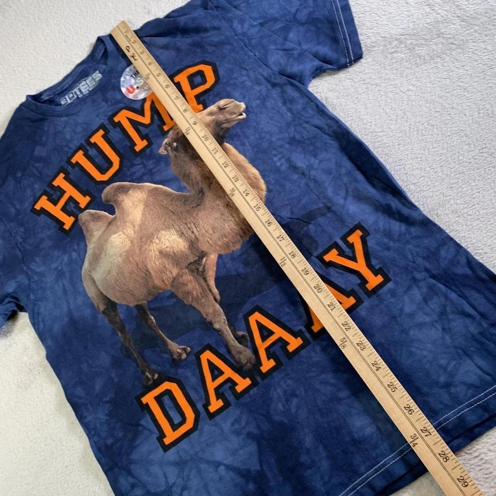 3DTEES By The Mountain Shirt Mens Medium Blue Hump Day Camel Graphic Tee Funny - Picture 6 of 8
